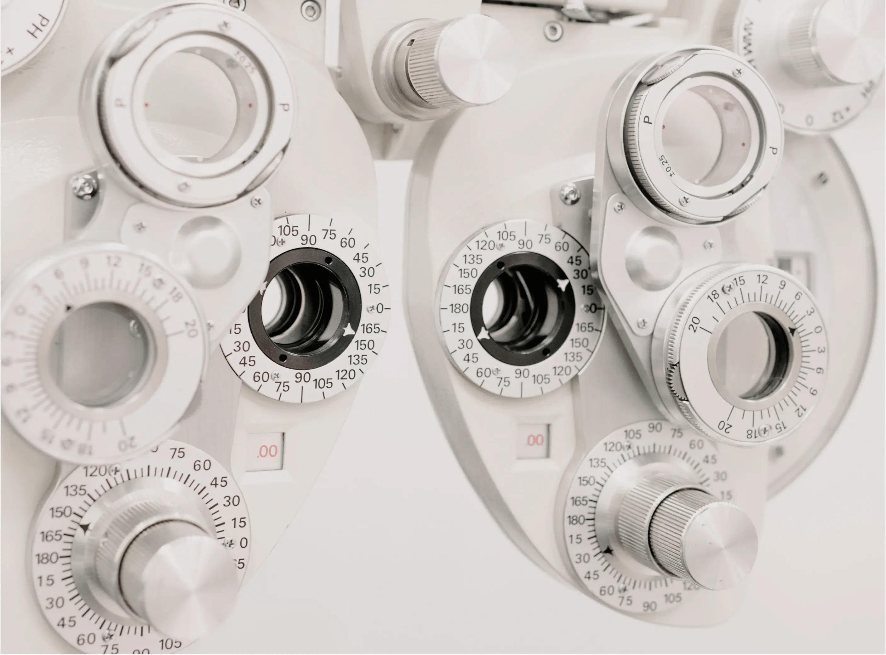 modern device phoropter in ophthalmology clinic